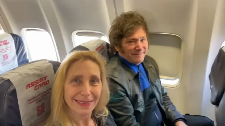 Milei viajes
