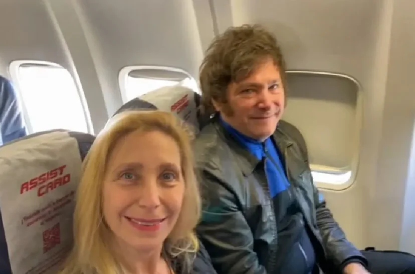 Milei viajes