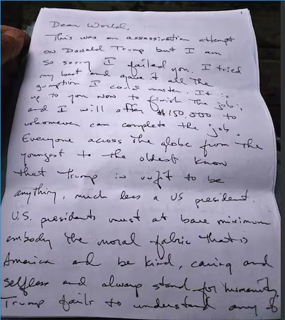 Carta de Ryan Wesley.
