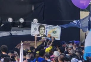 Acto de Milei en el Parque Lezama