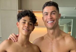 Cristiano Ronaldo y su hijo