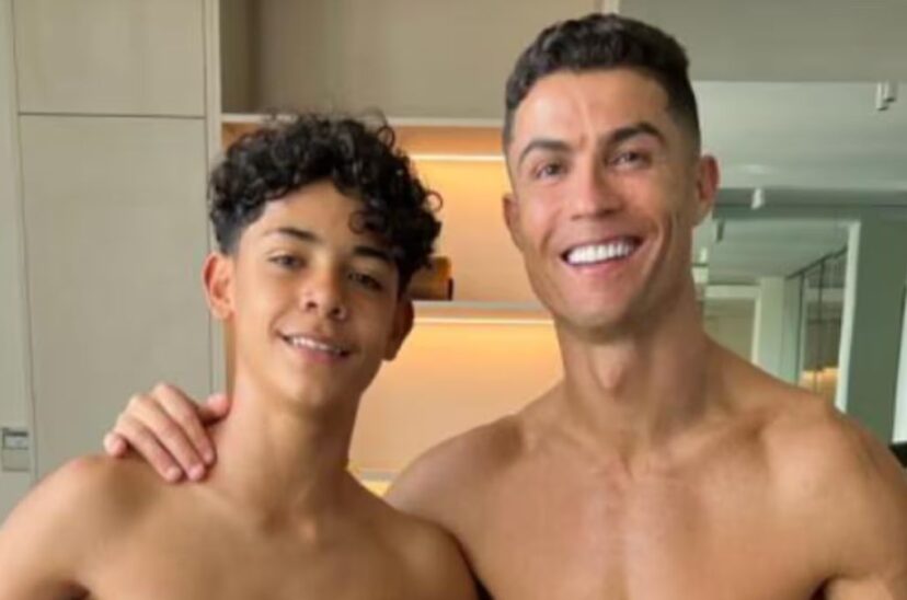 Cristiano Ronaldo y su hijo