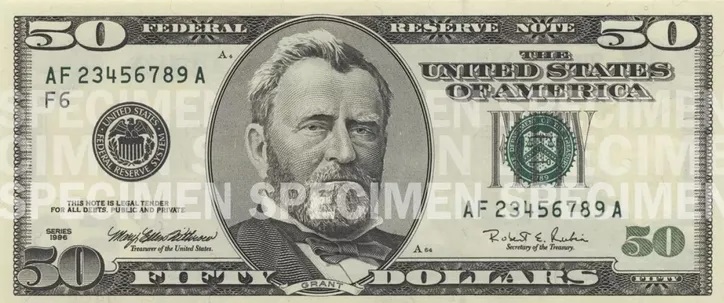 Billete de 50 dólares