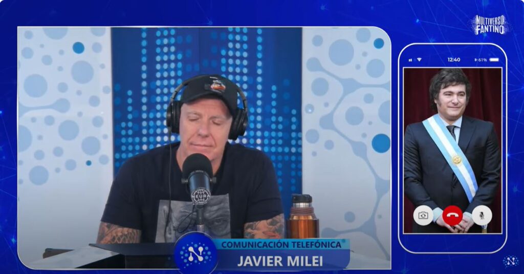 Milei con Fantino