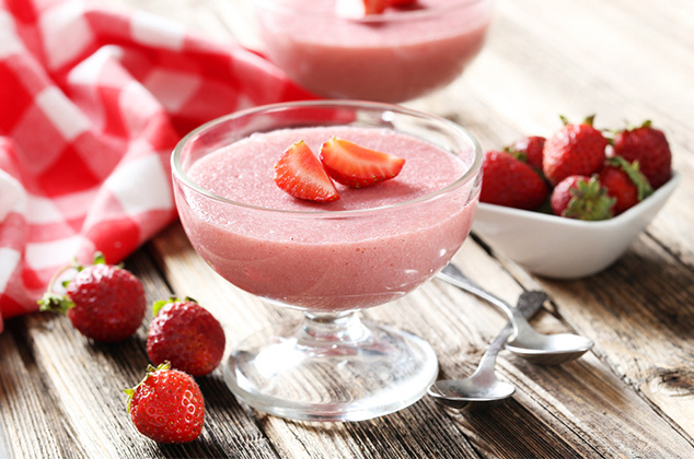 Yogur casero frutillas