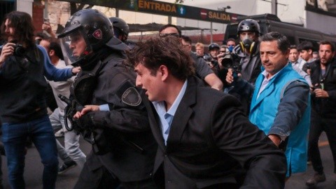 Fran Fijap durante la marcha