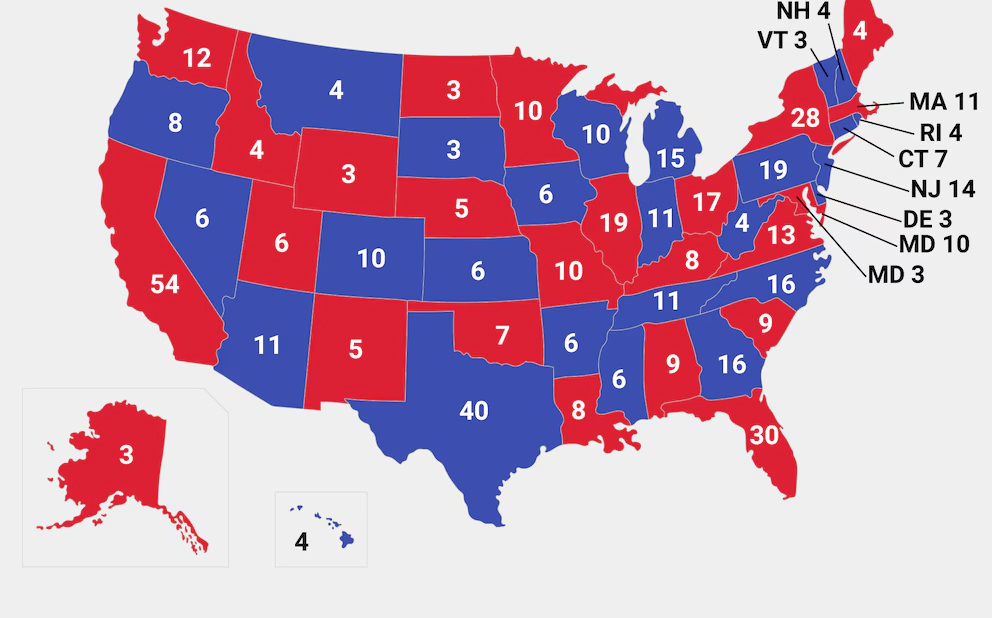 elecciones estados unidos colegio electoral