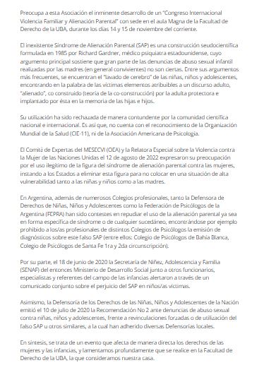 sap congreso repudio asociacion de abogados