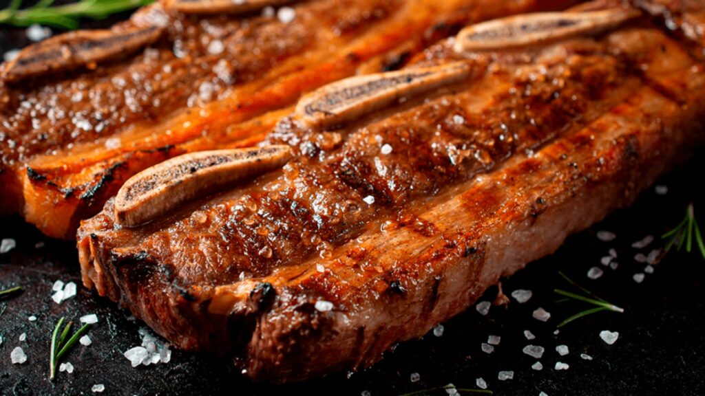tira de asado a la parrilla