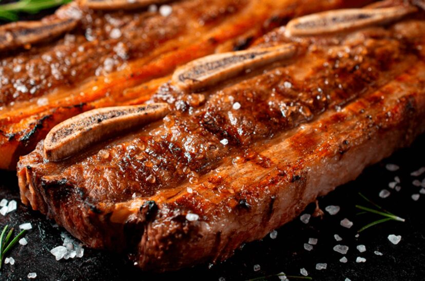 tira de asado a la parrilla