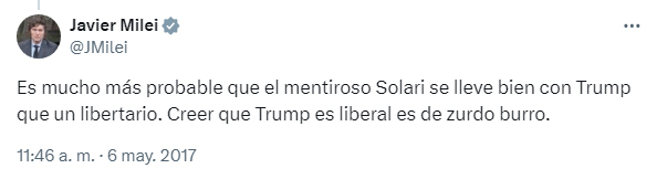 tuit milei