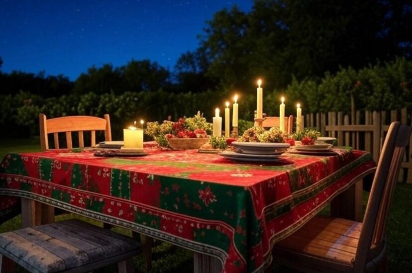 Mesa afuera 24 de diciembre