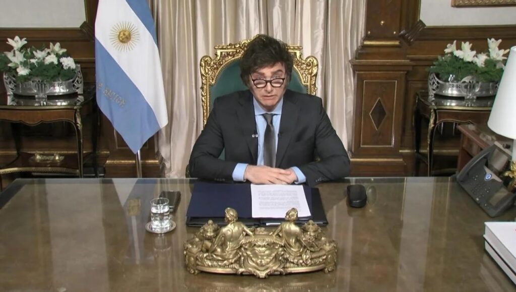Milei cadena nacional