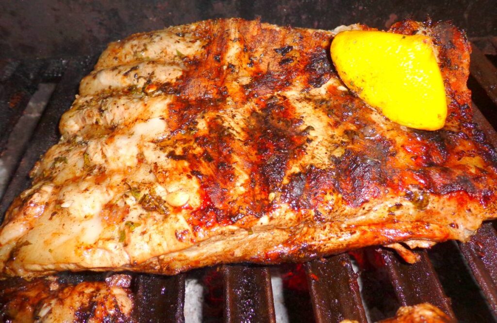 Pechito de cerdo parrilla cocinar