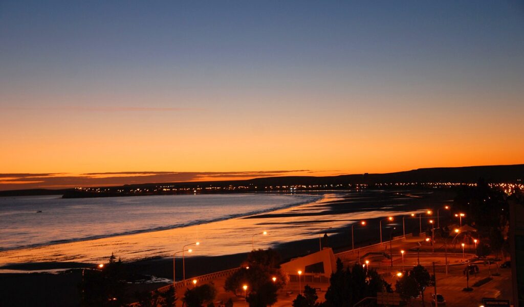 Puerto Madryn atardecer