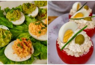Receta Tomates y huevos rellenos