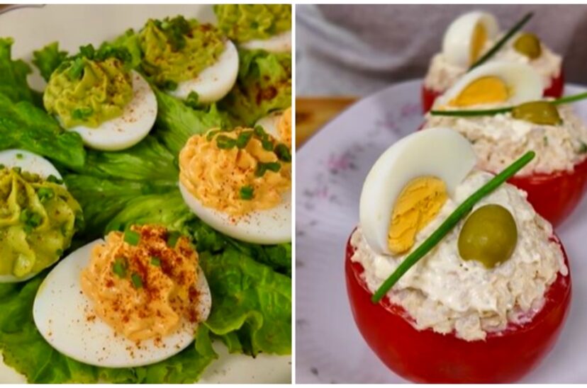 Receta Tomates y huevos rellenos