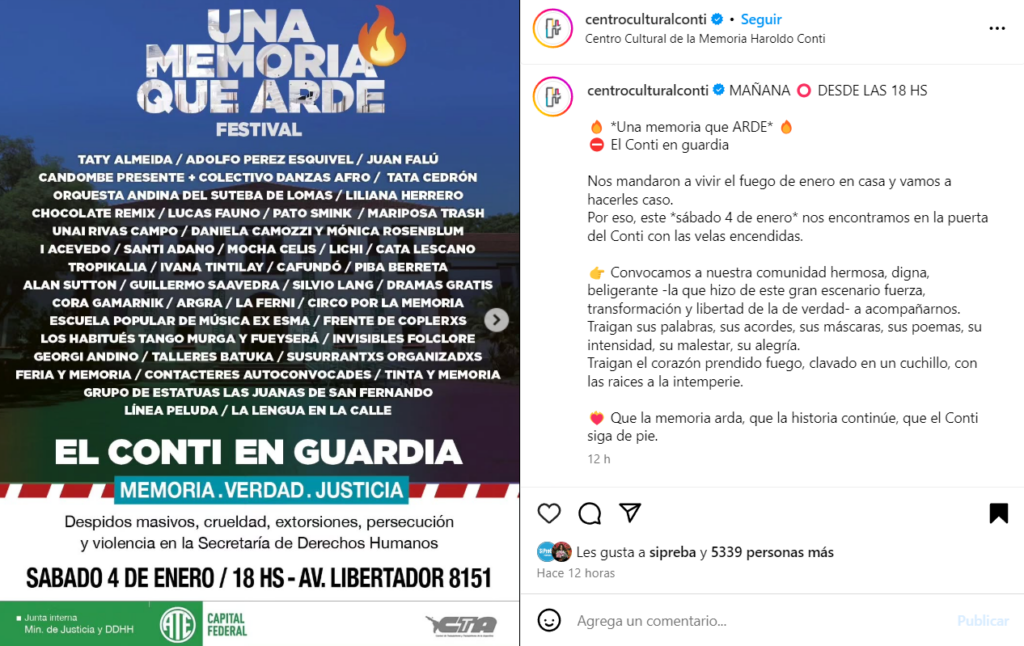 Convocatoria del Haroldo Conti