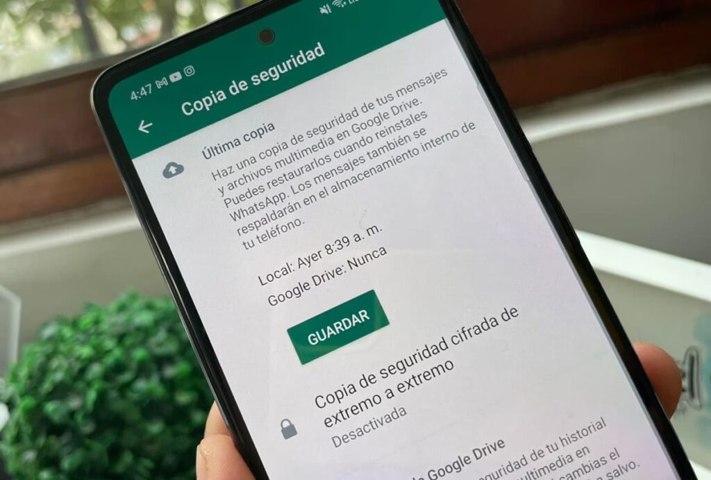 Copia de seguridad de WhatsApp