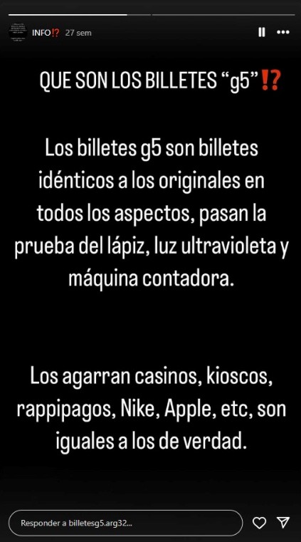 billetes G5