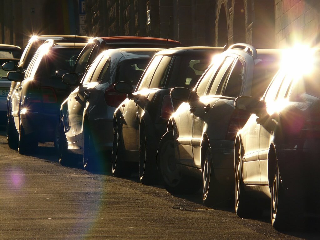 autos estacionados