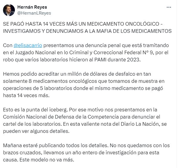denuncia sobreprecios PAMI
