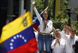 protesta contra maduro corina machado
