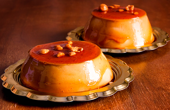 flan de dulce de leche