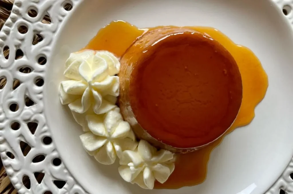 flan de dulce de leche