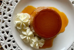 flan de dulce de leche