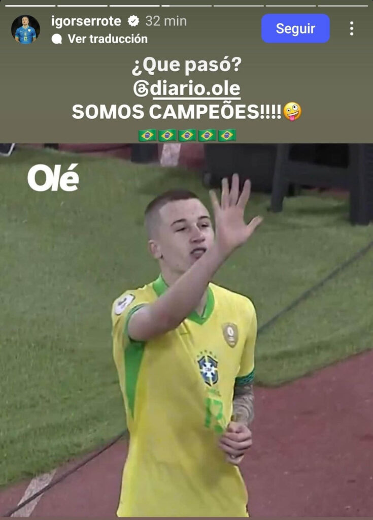 igor serrote brasil argentina