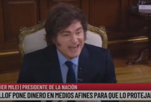 Milei en su entrevista con Trebucq