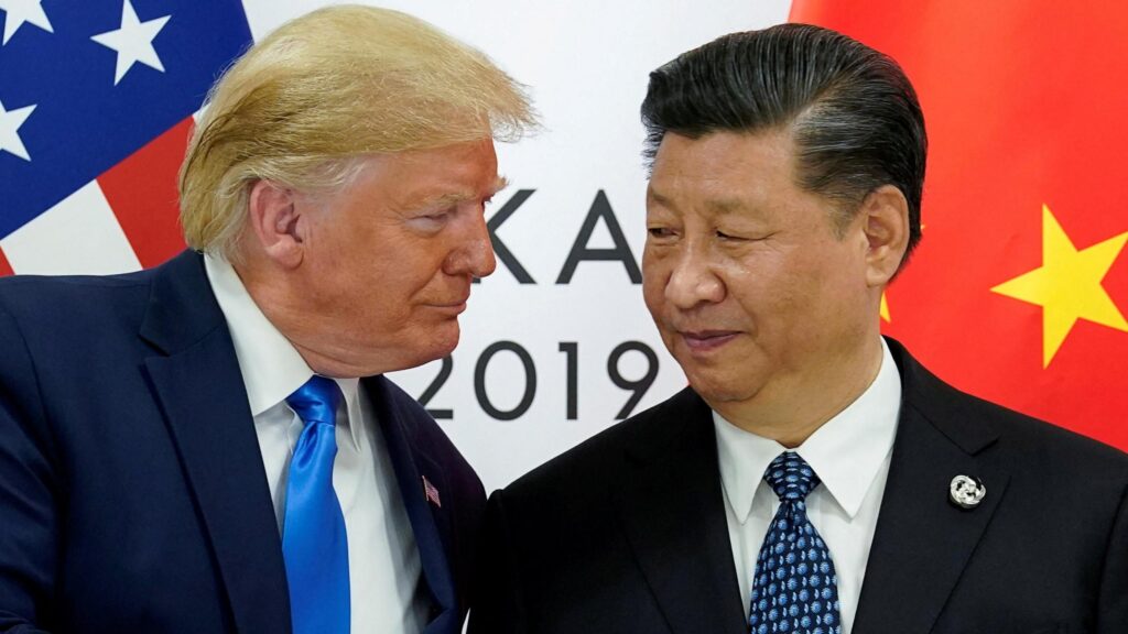 Presidentes de China y Estados Unidos - guerra comercial de Trump sube el riesgo país