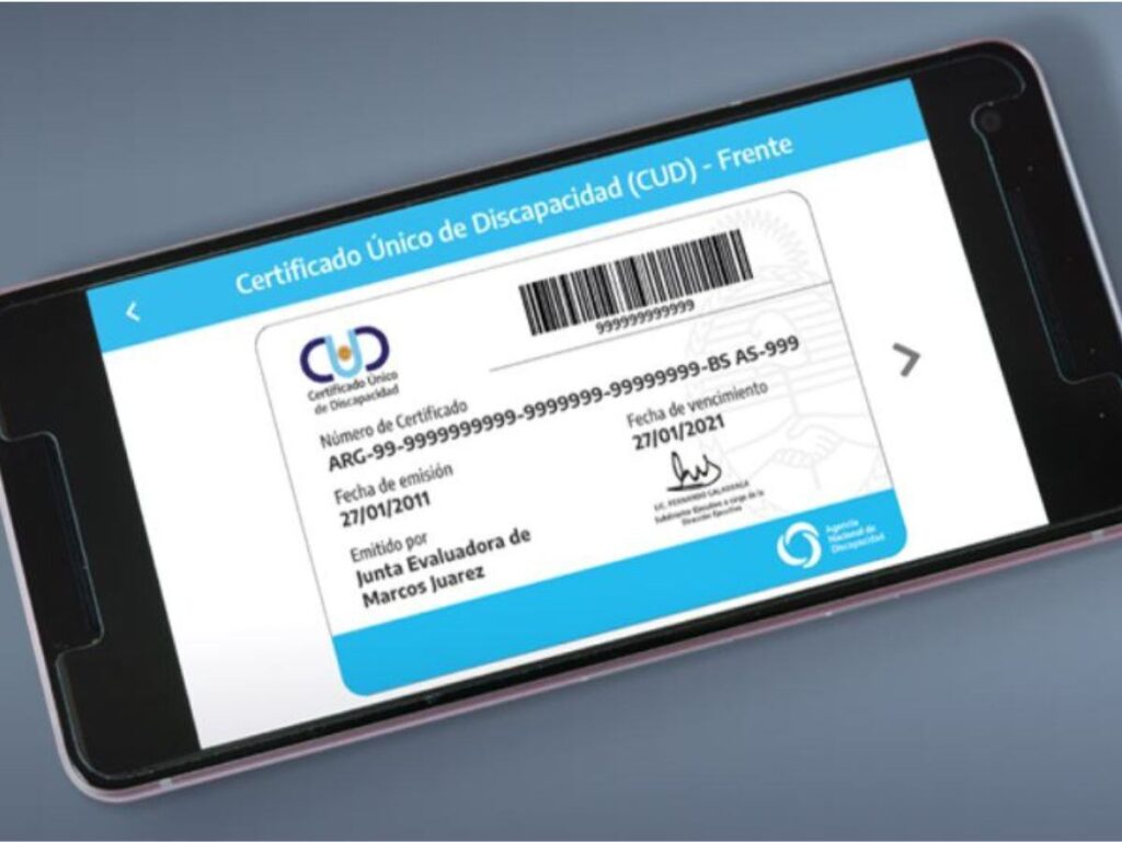 Certificado Único de Discapacidad