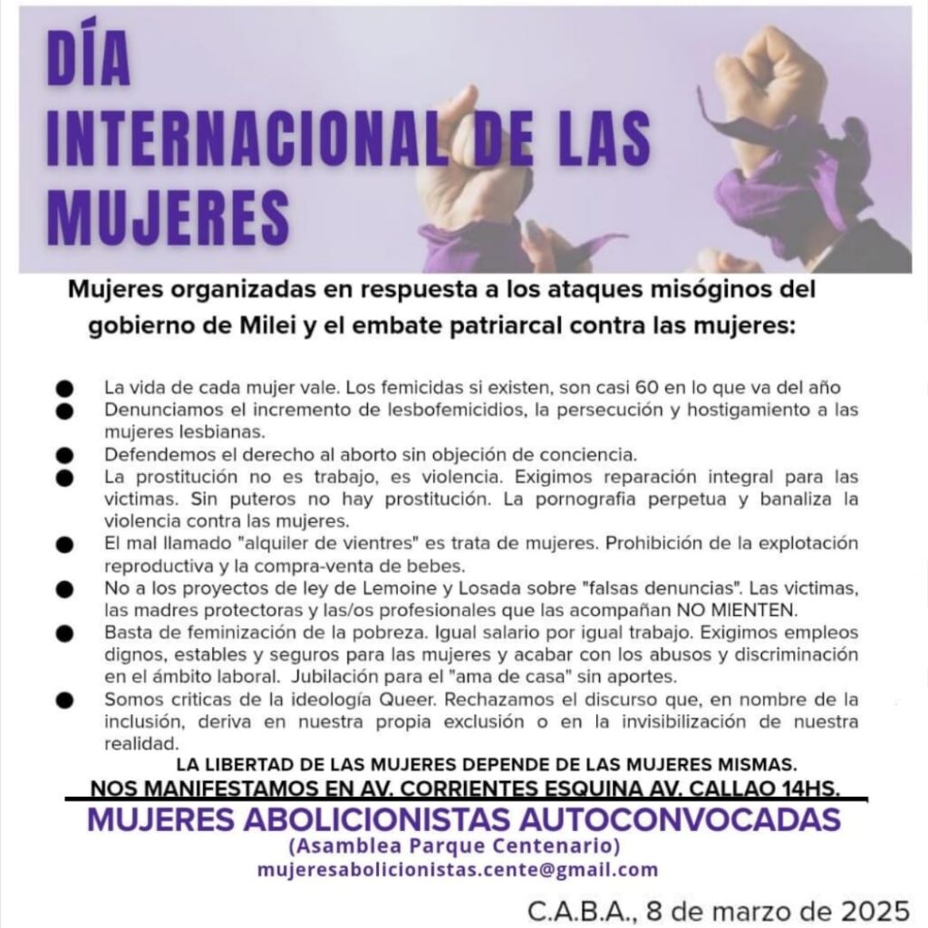 afiche para el 8m abolicionistas