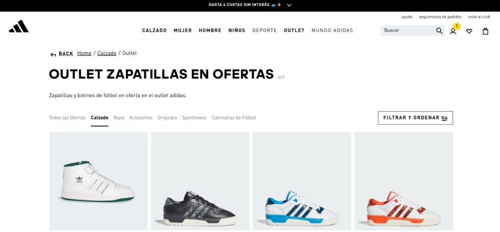 outlet online adidas