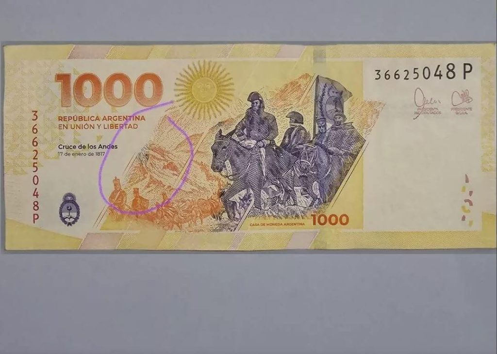 billete de $1000