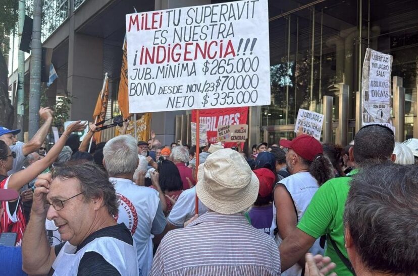 jubilados incidentes Congreso