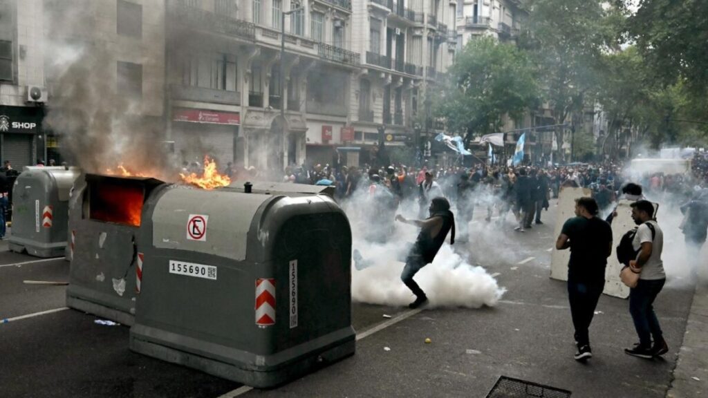 marcha de jubilados incidentes
