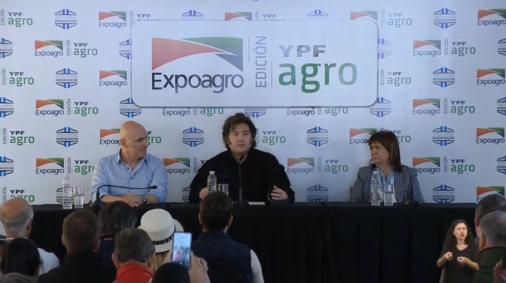 milei en expoagro campaña