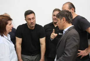 Kicillof, Bullrich y Petri en Bahía Blanca