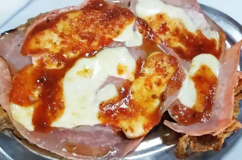 El obrero, bodegón. Milanesa