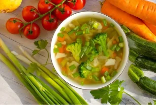 Caldo de verduras - resfrío