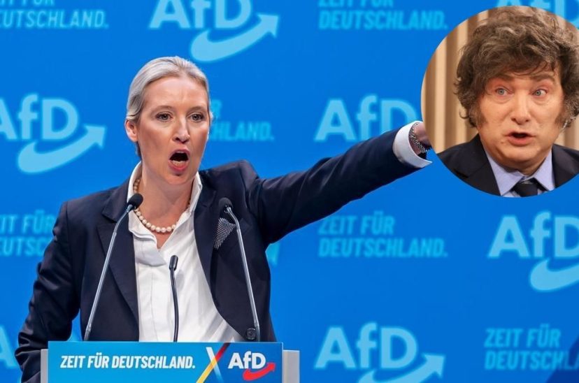 Weidel Alemania nazi Milei