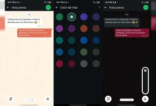 Cambiar color chats WhatsApp
