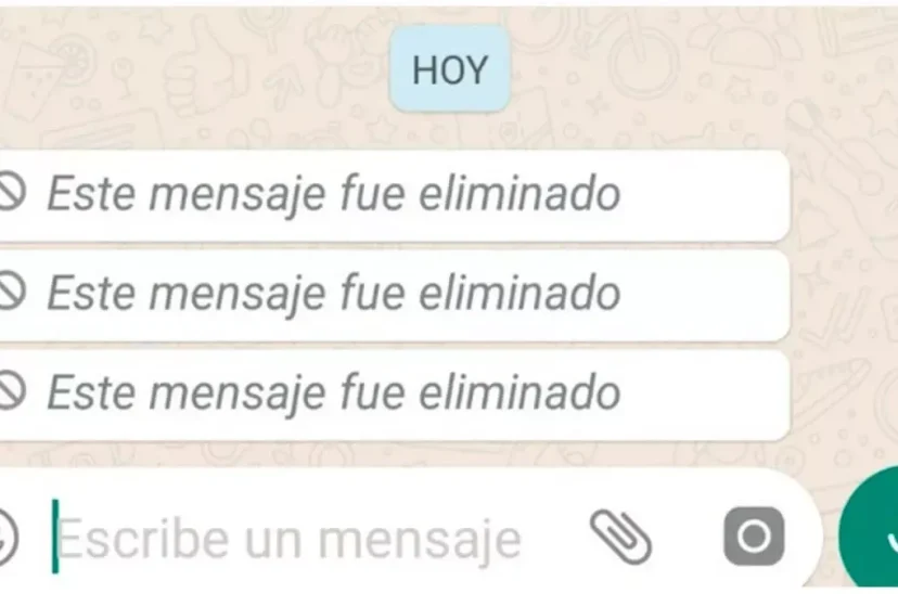 Mensajes borrados de Whatsapp
