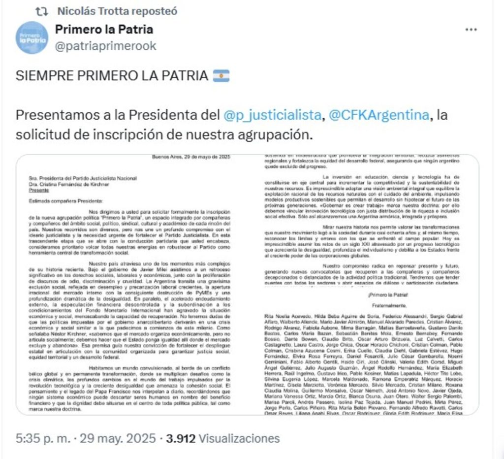 primero la patria
