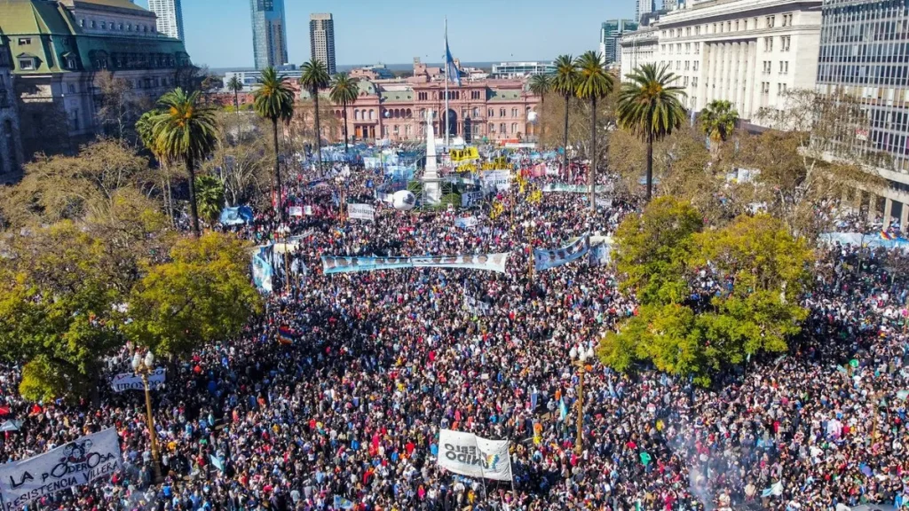 marcha por Cristina