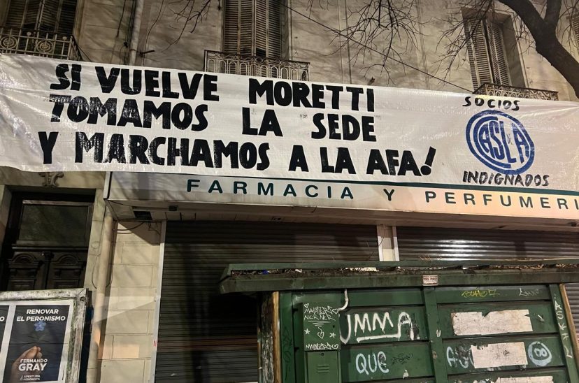 San Lorenzo crisis Moretti amenazas