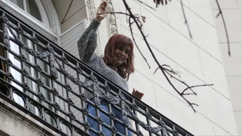 cristina kirchner balcón